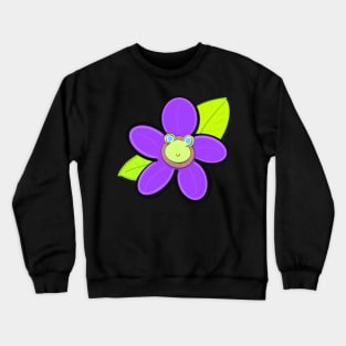 Friggin Flower Froggy Crewneck Sweatshirt